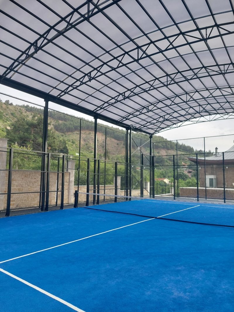 Padel Court Canopy Installation - Covered Padel Court 