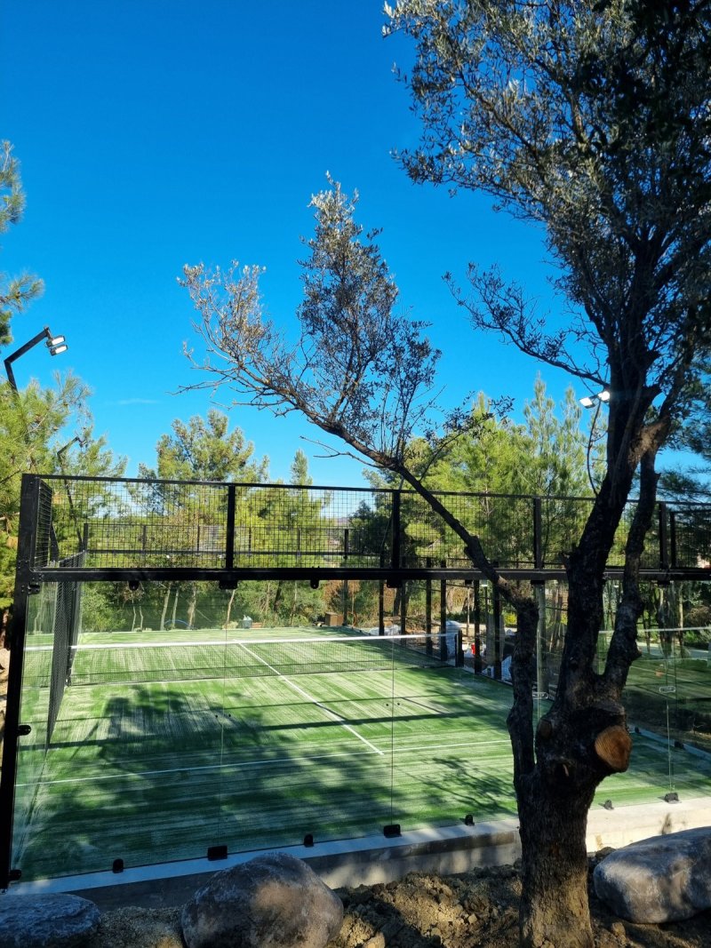 Panoramic Padel Court Installation at Key Urla Hotel - Mediterra Padel